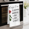 Personalized Kitchen Towel – Birthday Gift For Sister, Bestie, Best Friend – Bloom Through Life