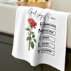 Personalized Kitchen Towel – Birthday Gift For Sister, Bestie, Best Friend – Bloom Through Life
