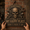 Personalized Wood Sign – Gift For Men, Yourself – Where Problems Get Fixed