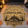 Personalized Shaped Doormat – Halloween Gift For Family – Welcome To Our Wicked Home