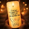 Personalized LED Candle - Anniversary Gift For Couple - Sweetest Anniversary Light