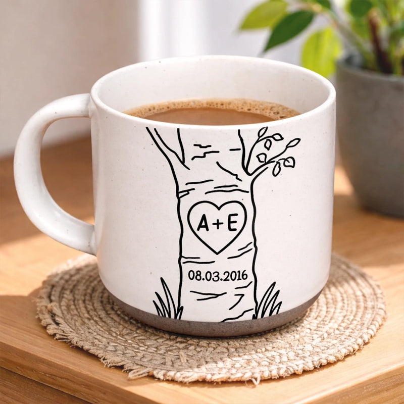 Personalized Pottery Mug - Anniversary Gift For Couple - Better Together Always
