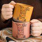 Custom Initials Date Couple Gifts - Personalized Pottery Mug