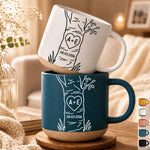 Custom Initials Date Couple Gifts - Personalized Pottery Mug