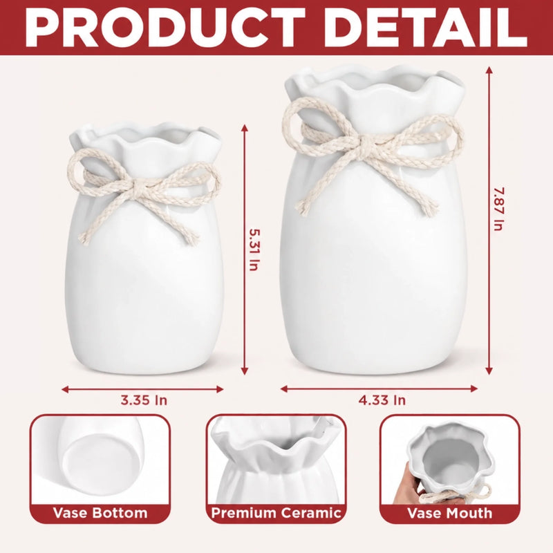 Personalized Flower Vase With Ribbon – Christmas, Housewarming Gift for New Homeowners, Couple – Together Is My Favorite Place