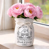 Personalized Flower Vase With Ribbon – Christmas, Housewarming Gift for New Homeowners, Couple – Together Is My Favorite Place