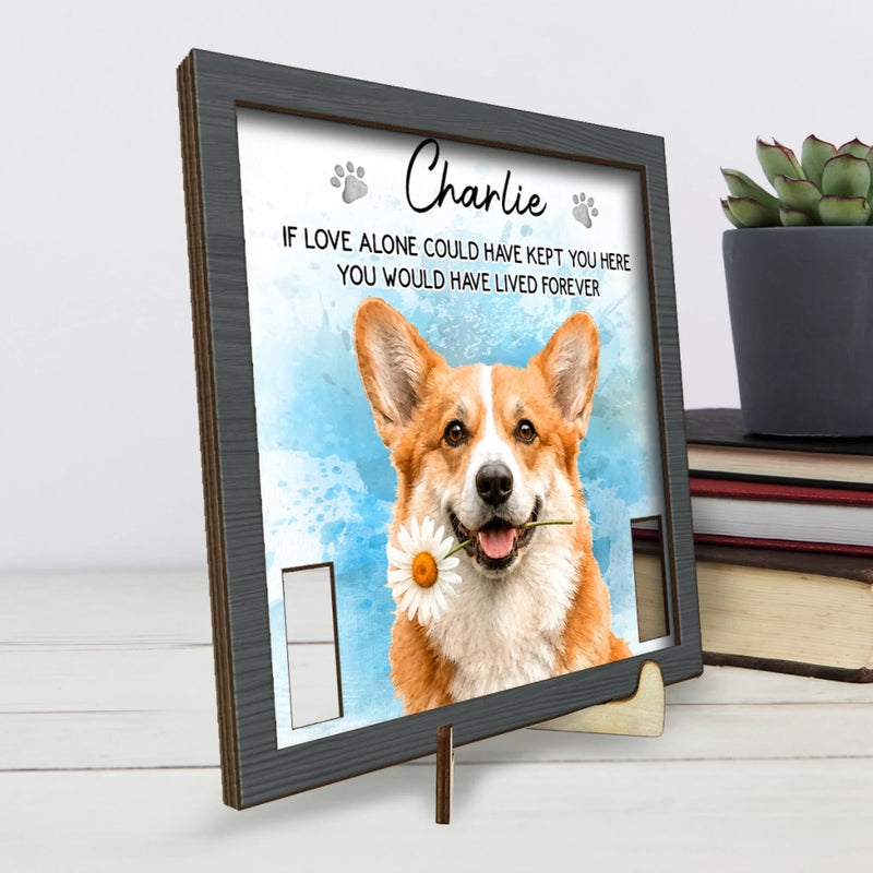 Personalized Photo Collar Frame - Sympathy Gift For Pet Lovers - Always Loved Never Forgotten