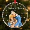 Personalized Photo Glass Ornament – Christmas, Anniversary Gift For Couple – Always Choose You