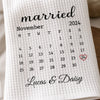 Personalized Kitchen Towel – Anniversary Gift For Couple – A Timeless Love