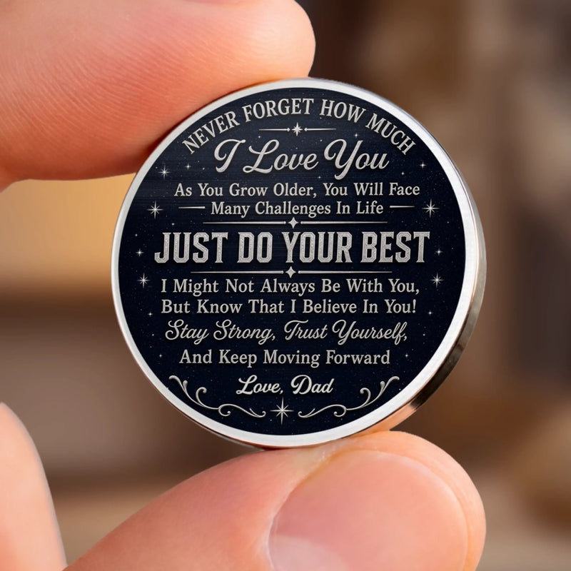 Personalized Pocket Hug – Birthday Gift For Son, Daughter, Family – Keep Moving Forward