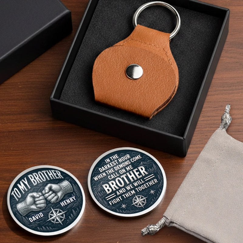 Personalized Pocket Hug – Birthday Gift For Brother, Sibling – Brother Fights Together