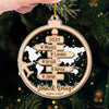 Personalized Acrylic Ornament – Christmas Gift For Family, Travel Lovers – Driven By Love United By Freedom
