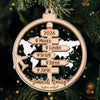 Personalized Acrylic Ornament – Christmas Gift For Family, Travel Lovers – Driven By Love United By Freedom