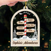 Personalized Acrylic Ornament – Christmas Gift For Family, Travel Lovers – Always Say Yes To New Adventures