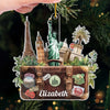 Personalized Acrylic Ornament - Christmas Gift For Travel Lovers - The World Is Your Playground