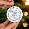 Personalized Ceramic Ornament – Christmas, Wedding Gift For Couple, Newlyweds – Our Love Story