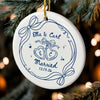 Personalized Ceramic Ornament – Christmas, Wedding Gift For Couple, Newlyweds – Our Love Story