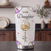 Personalized 3D Inflated Effect Printed Tumbler - Gift For Daughter, Granddaughter - You Make My World Brighter
