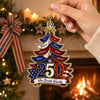 Personalized Acrylic Ornament – America 250th Anniversary, Christmas Gift For Family – Home, Family, And Freedom