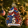 Personalized Acrylic Ornament – America 250th Anniversary, Christmas Gift For Family – Home, Family, And Freedom