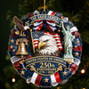 Personalized Acrylic Ornament – America 250th Anniversary, Christmas Gift For Family – Proud Of Our Roots