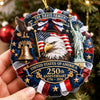 Personalized Acrylic Ornament – America 250th Anniversary, Christmas Gift For Family – Proud Of Our Roots