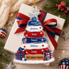 Personalized Acrylic Ornament – America 250th Anniversary, Christmas Gift For Family – Grateful For Our Freedom