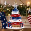 Personalized Acrylic Ornament – America 250th Anniversary, Christmas Gift For Family – Grateful For Our Freedom