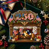 Personalized Acrylic Ornament – America 250th Anniversary, Christmas Gift For Family – Family And The American Spirit