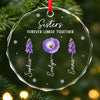 Personalized Glass Ornament - Christmas Gift For Sister, Brother, Family - Planted In My Heart