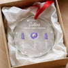 Personalized Glass Ornament - Christmas Gift For Sister, Brother, Family - Planted In My Heart