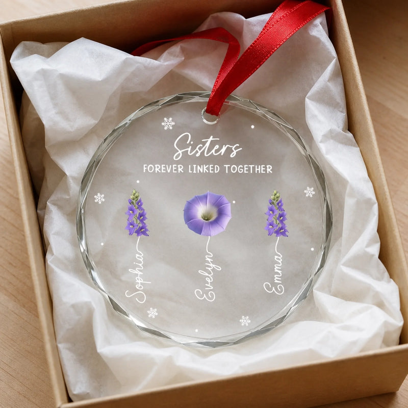Personalized Glass Ornament - Christmas Gift For Sister, Brother, Family - Planted In My Heart