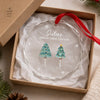 Personalized Glass Ornament - Christmas Gift For Sister, Brother, Family - Winter With You