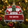 Personalized Acrylic Ornament – Christmas Gift For Family – Joy Rides With Us