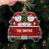 Personalized Acrylic Ornament – Christmas Gift For Family – Joy Rides With Us