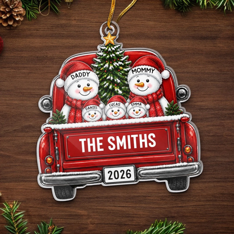 Personalized Acrylic Ornament – Christmas Gift For Family – Joy Rides With Us