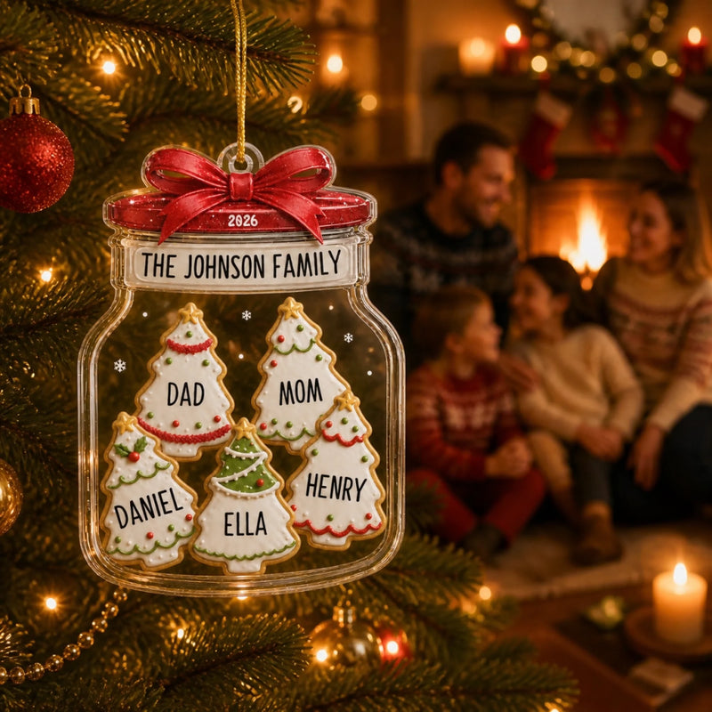 Personalized Acrylic Ornament – Christmas Gift For Family – Our Sweet Family