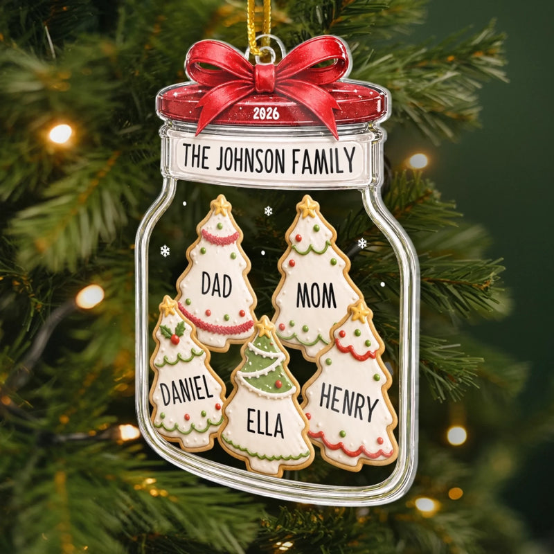 Personalized Acrylic Ornament – Christmas Gift For Family – Our Sweet Family