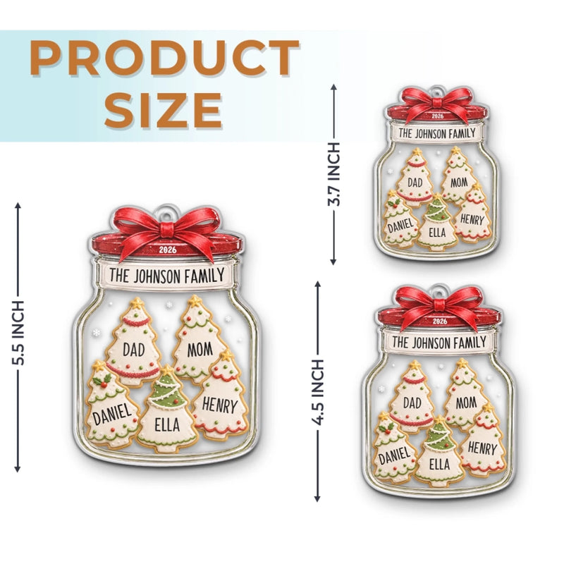 Personalized Acrylic Ornament – Christmas Gift For Family – Our Sweet Family