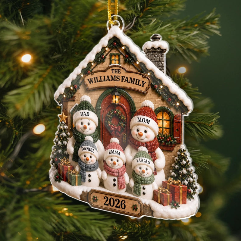 Personalized Acrylic Ornament – Christmas Gift For Family – Our Little Wonderland