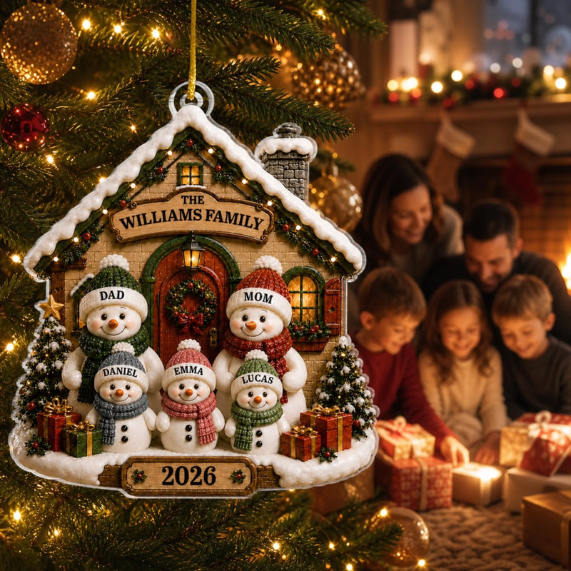 Personalized Acrylic Ornament – Christmas Gift For Family – Our Little Wonderland