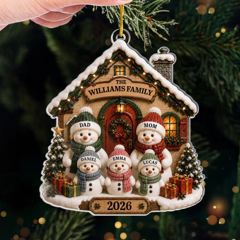 Personalized Acrylic Ornament – Christmas Gift For Family – Our Little Wonderland