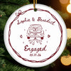 Personalized Ceramic Ornament – Christmas, Wedding Gift For Couple, Newlyweds – Quiet Kind Of Love