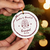 Personalized Ceramic Ornament – Christmas, Wedding Gift For Couple, Newlyweds – Quiet Kind Of Love