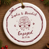 Personalized Ceramic Ornament – Christmas, Wedding Gift For Couple, Newlyweds – Quiet Kind Of Love