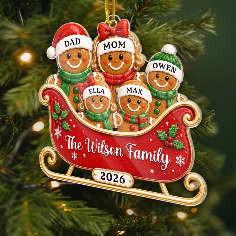 Personalized Acrylic Ornament – Christmas Gift For Family – Baked to Be Together