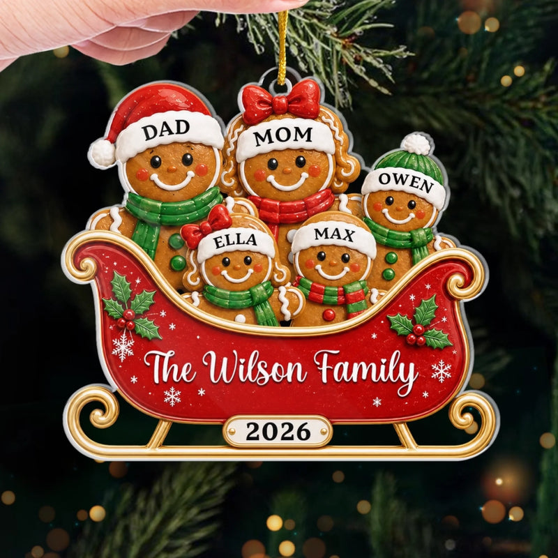 Personalized Acrylic Ornament – Christmas Gift For Family – Baked to Be Together