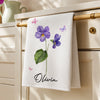 Personalized Kitchen Towel – Birthday Gift For Sister, Bestie, Best Friend – Bloom With Grace