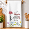 Personalized Kitchen Towel – Birthday Gift For Daughter, Family – Wildflowers Never Fade