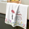 Personalized Kitchen Towel – Birthday Gift For Daughter, Family – Wildflowers Never Fade